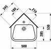 Умивальник Laufen Moderna plus H8165410001041 (530х500)