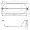 Ванна акрилова Cersanit Octavia ABS 150x70