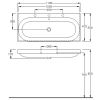 Умивальник Hatria Daytime Y0YQ (1105х500)