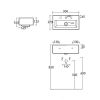 Умывальник ArtCeram Fuori Box 27 TFL020 (500х275)