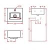 Умывальник ArtCeram Fuori Box Mini TFL019 (320х275)