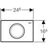 Клавіша для інсталяції Geberit Delta11 115.120.21.1 хром