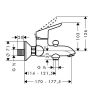 Смеситель для ванны Hansgrohe Sportive 2 14440000