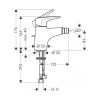 Смеситель для биде Hansgrohe Metropol E 14270000