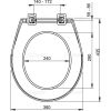 Сиденье для унитаза AlcaPlast A60