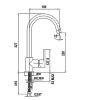 Кухонный смеситель Schock Aquaalto Chrom-80 71300080