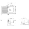 Кухонная мойка Schock Lithos D100 Onyx-10 20044510