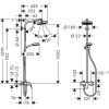 Душевая система Hansgrohe Crometta 160 Showerpipe 27266400