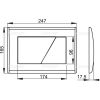 Кнопка для инсталляции AlcaPlast M170