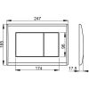 Кнопка для инсталляции AlcaPlast M272