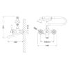 Смеситель для ванны с душем Kraus KEF-16060BN