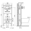 Інсталяція для унітазу OLI120 PLUS 099949 з кріпленням