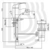 Смеситель для биде Bianchi Mistral BIDMST2003SACRM