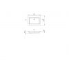 Умывальник Fancy Marble Pauline 600C 2506101 (600х455)
