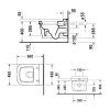 Унитаз подвесной Duravit Esplanade 255409 (дуб)
