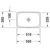 Умивальник Duravit P3 Comforts 377550000 (550х360)