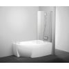 Шторка для ванны Ravak CVSK1 ROSA 140/150 R 7QRM0100Y1 Белый+Transparent