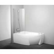 Шторка для ванны Ravak CVSK1 ROSA 160/170 L 7QLS0100Y1 белый+Transparent