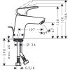 Смеситель для умывальника Hansgrohe Logis 71075000