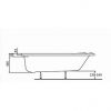 Асиметрична ванна Kolo Supero 150x100 + ніжки SN14, права (5536000)
