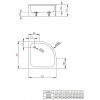 Душевой поддон Radaway Samos A 90 4S99300-03