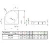 Душевой поддон Radaway Patmos A 90 Compact 4S99155-05