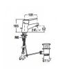 Смеситель для умывальника Jika Lyra Plus H3112810042001
