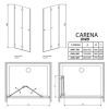 Душевая дверь Radaway Carena DWB 70 L 34582-01-08NL