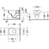 Унитаз подвесной Duravit D-Code 45351900A1 с сиденьем