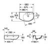 Умывальник Roca Dama Senso 327519000 правый (680х425)