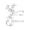 Смеситель для ванны Armatura Ferryt 548-750-00