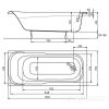 Акриловая прямоугольная ванна Kolo Sensa 170x70 XWP357000N