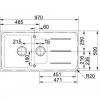 Кухонная мойка FRANKE IMPACT IMG 651 114.0363.845 сахара