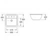 Умывальник Villeroy & Boch Loop&Friends 51624001 (505х505)