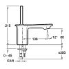 Смеситель для умывальника Jacob Delafon Stance E14760-CP