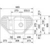 Трапециевидная кухонная мойка Franke EFG 682-E 114.0355.449 сахара