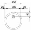 Круглая кухонная мойка Franke RAX 610-38і 101.0381.767 полированная