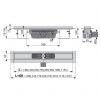 Душевой трап AlcaPlast APZ6-750 с решеткой