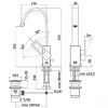 Смеситель для умывальника Paffoni EFFE EF 877 CR