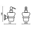 Дозатор жидкого мыла Bagno & Associati CANOVA CA12851