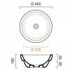 Умывальник Catalano Sfera 145ASF00