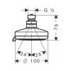 Верхний душ Hansgrohe Croma 100 Multi 27443000