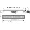 Душевой трап AlcaPlast APZ10-550M с решеткой