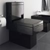 Унітаз підлоговий без бачка, без сидіння Duravit Vero 2116090800 чорний