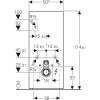 Сантехнічний модуль Geberit Monolith Plus для підвісного унітаза 114 см з підсвічуванням 131.231.SI.5