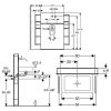 Инсталляция для умывальника Geberit Monolith 131.042.SQ.1