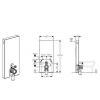 Инсталляция для унитаза Geberit Monolith Plus 131.233.SI.1