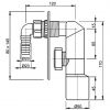 Сифон для стиральной машины AlcaPlast APS3