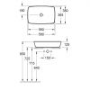 Умивальник Villeroy & Boch Artis 417258R2 (580х380)