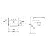 Умывальник Villeroy & Boch Architectura 419055R1 (550х430)